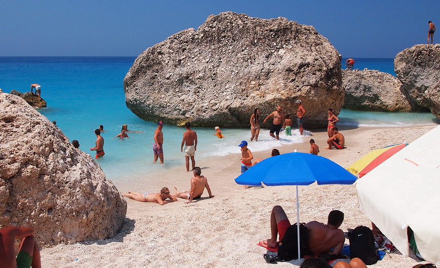  Kavalikefta plaža Lefkada 